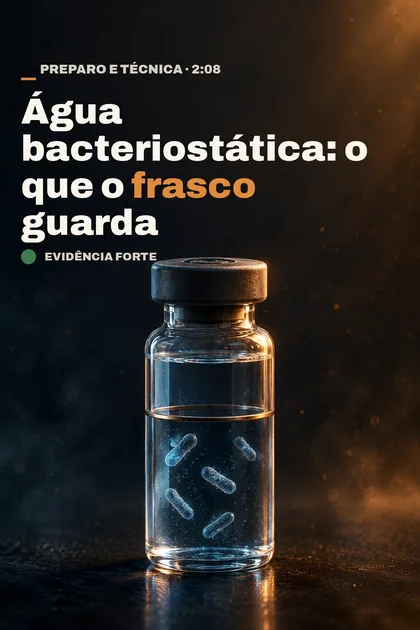 Capa do vídeo Água bacteriostática: o que o frasco guarda