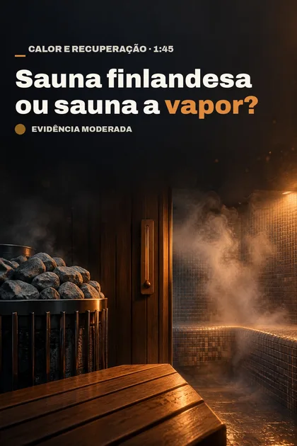 Capa do vídeo Sauna finlandesa ou sauna a vapor?